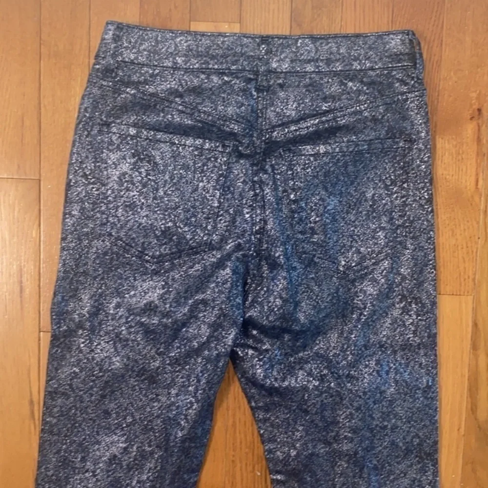 NWOT Express Super High Waisted Metallic Slim Super Size 6 petite jeans